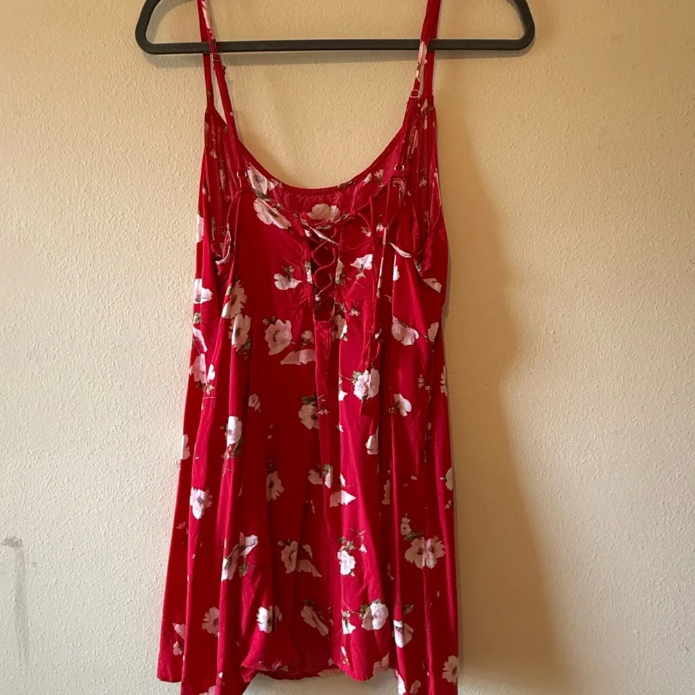 Forever 21 Red Floral Mini Dress - Picture 2 of 2